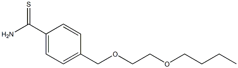 4-[(2-butoxyethoxy)methyl]benzene-1-carbothioamide 化学構造式