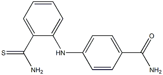 4-[(2-carbamothioylphenyl)amino]benzamide,,结构式