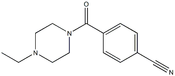 4-[(4-ethylpiperazin-1-yl)carbonyl]benzonitrile Structure