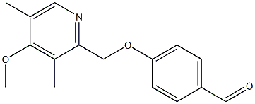 4-[(4-methoxy-3,5-dimethylpyridin-2-yl)methoxy]benzaldehyde Structure