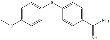4-[(4-methoxyphenyl)sulfanyl]benzene-1-carboximidamide Structure