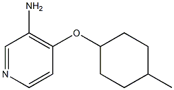 4-[(4-methylcyclohexyl)oxy]pyridin-3-amine,,结构式