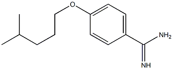 4-[(4-methylpentyl)oxy]benzene-1-carboximidamide Structure