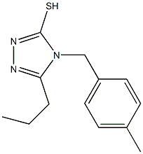 4-[(4-methylphenyl)methyl]-5-propyl-4H-1,2,4-triazole-3-thiol|