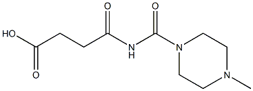 4-[(4-methylpiperazin-1-yl)carbonylamino]-4-oxobutanoic acid,,结构式