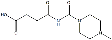 4-[(4-methylpiperazin-1-yl)carbonylamino]-4-oxobutanoic acid Structure