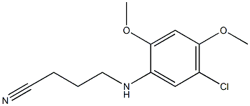 4-[(5-chloro-2,4-dimethoxyphenyl)amino]butanenitrile 化学構造式