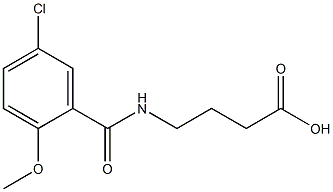 4-[(5-chloro-2-methoxyphenyl)formamido]butanoic acid Structure