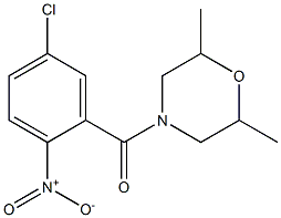 4-[(5-chloro-2-nitrophenyl)carbonyl]-2,6-dimethylmorpholine