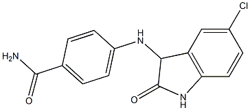 4-[(5-chloro-2-oxo-2,3-dihydro-1H-indol-3-yl)amino]benzamide Structure