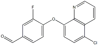 4-[(5-chloroquinolin-8-yl)oxy]-3-fluorobenzaldehyde