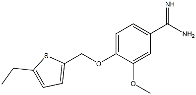 4-[(5-ethylthien-2-yl)methoxy]-3-methoxybenzenecarboximidamide Struktur