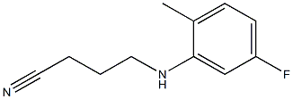 4-[(5-fluoro-2-methylphenyl)amino]butanenitrile