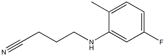  4-[(5-fluoro-2-methylphenyl)amino]butanenitrile