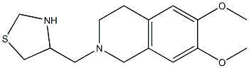 4-[(6,7-dimethoxy-1,2,3,4-tetrahydroisoquinolin-2-yl)methyl]-1,3-thiazolidine
