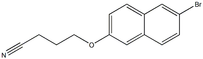 4-[(6-bromo-2-naphthyl)oxy]butanenitrile,,结构式