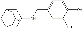 4-[(adamantan-1-ylamino)methyl]benzene-1,2-diol Struktur