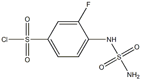 4-[(aminosulfonyl)amino]-3-fluorobenzenesulfonyl chloride Struktur