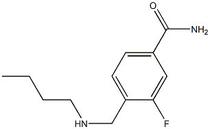 4-[(butylamino)methyl]-3-fluorobenzamide Struktur