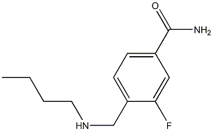 4-[(butylamino)methyl]-3-fluorobenzamide Structure