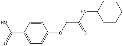  4-[(cyclohexylcarbamoyl)methoxy]benzoic acid