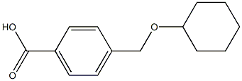 4-[(cyclohexyloxy)methyl]benzoic acid Struktur