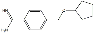 4-[(cyclopentyloxy)methyl]benzenecarboximidamide Struktur