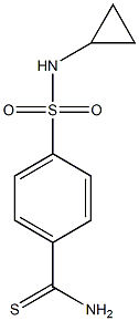 4-[(cyclopropylamino)sulfonyl]benzenecarbothioamide Structure