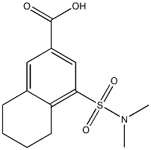 4-[(dimethylamino)sulfonyl]-5,6,7,8-tetrahydronaphthalene-2-carboxylic acid,,结构式