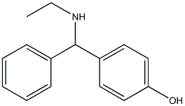 4-[(ethylamino)(phenyl)methyl]phenol Structure