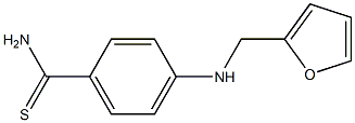 4-[(furan-2-ylmethyl)amino]benzene-1-carbothioamide Struktur