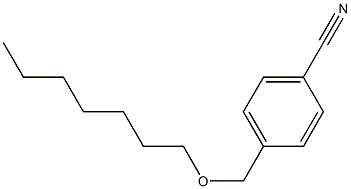 4-[(heptyloxy)methyl]benzonitrile,,结构式