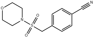 4-[(morpholine-4-sulfonyl)methyl]benzonitrile 结构式