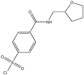 4-[(oxolan-2-ylmethyl)carbamoyl]benzene-1-sulfonyl chloride Structure