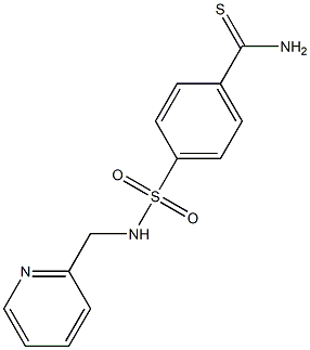 4-[(pyridin-2-ylmethyl)sulfamoyl]benzene-1-carbothioamide 结构式