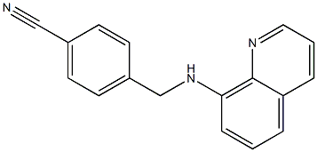 4-[(quinolin-8-ylamino)methyl]benzonitrile Structure