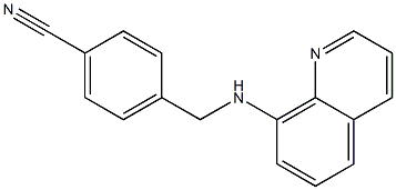 4-[(quinolin-8-ylamino)methyl]benzonitrile 结构式