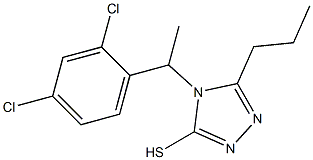 4-[1-(2,4-dichlorophenyl)ethyl]-5-propyl-4H-1,2,4-triazole-3-thiol Structure
