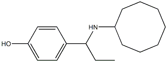 4-[1-(cyclooctylamino)propyl]phenol,,结构式
