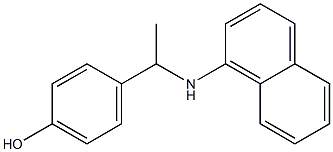 4-[1-(naphthalen-1-ylamino)ethyl]phenol Struktur