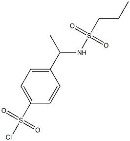 4-[1-(propane-1-sulfonamido)ethyl]benzene-1-sulfonyl chloride