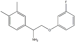 4-[1-amino-2-(3-fluorophenoxy)ethyl]-1,2-dimethylbenzene 结构式