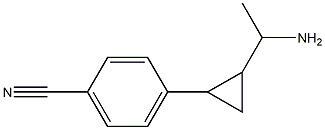 4-[2-(1-aminoethyl)cyclopropyl]benzonitrile Structure