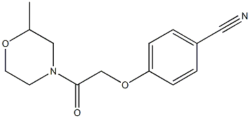  4-[2-(2-methylmorpholin-4-yl)-2-oxoethoxy]benzonitrile