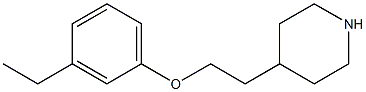 4-[2-(3-ethylphenoxy)ethyl]piperidine Structure