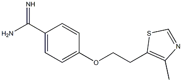 4-[2-(4-methyl-1,3-thiazol-5-yl)ethoxy]benzene-1-carboximidamide|