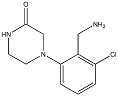 4-[2-(aminomethyl)-3-chlorophenyl]piperazin-2-one 结构式