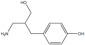 4-[2-(aminomethyl)-3-hydroxypropyl]phenol 结构式