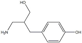 4-[2-(aminomethyl)-3-hydroxypropyl]phenol Structure