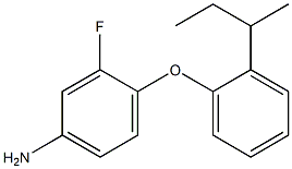 4-[2-(butan-2-yl)phenoxy]-3-fluoroaniline Structure